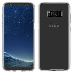 Husa Full TPU 360° fata + spate ultra-slim 0.3 mm pentru Samsung Galaxy S8 Plus Alb Transparent 