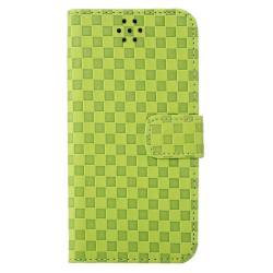 Husa GRID pentru SAMSUNG GALAXY S7 EDGE G935. Piele. Inchidere magnetica. Verde 