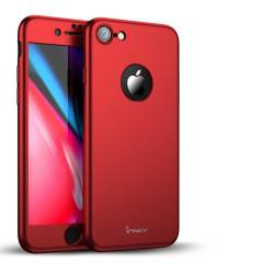 Husa iPaky Dynamite IPhone 8 Full Cover 360 + folie sticla Rosu 