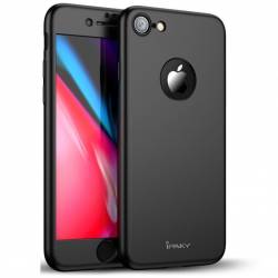 Husa iPaky Dynamite Originala Iphone 8 Full Cover 360 + folie sticla Negru 