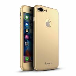 Husa Ipaky Dynamite Originala Iphone 8 Plus Full Cover 360 + folie sticla Auriu 