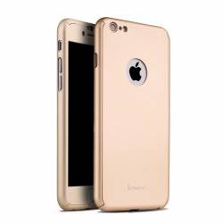 Husa Ipaky Originala iPhone 6 iPhone 6S Full Cover 360 + folie sticla Auriu 