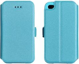 Husa protectie BOOK POCKET pentru HUAWEI P8 Lite 2015. Inchidere magnetica. Piele. Bleu 