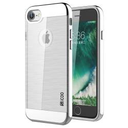 Husa protectie Brushed pentru iPhone 7. Argintiu-Gri 