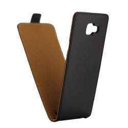 Husa protectie BUCKLE pentru SAMSUNG GALAXY A7 2016 A710. Flip vertical. Piele. Negru 