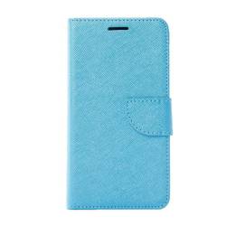 Husa protectie CROSS pentru SAMSUNG GALAXY A7 2016 A710. Piele. Inchidere magentica. Albastru 