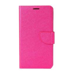 Husa protectie CROSS pentru Samsung GALAXY S7 EDGE. Piele. Inchidere magnetica. Magenta 