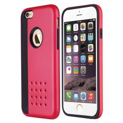 Husa protectie DUAL-LAYER ARMOR pentru iPhone 6 Plus si iPhone 6S Plus. Rosu 
