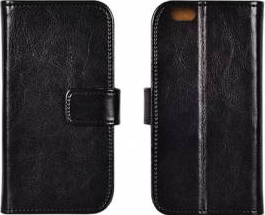 Husa protectie HUAWEI P8 2016 piele naturala. Negru 