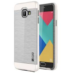 Husa protectie SLICOO pentru SAMSUNG GALAXY A7 2016 A710. Bi-cromatic. Alb 