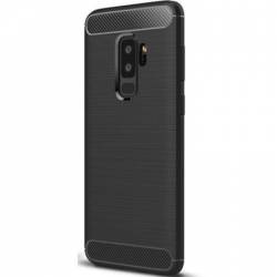 Husa protectie spate carbon soft silicon pentru Samsung Galaxy S9 capac de protectie carcasa bumper bleumarin BBL235 