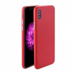 Husa protectie spate termoplastic - carbon pentru iPhone X capac de protectie carcasa bumper rosu BBL007 