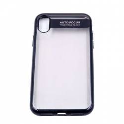 Husa protectie spate termoplastic transparenta pentru iPhone X capac de protectie carcasa bumper margini negre BBL116 