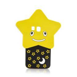 Husa SAMSUNG GALAXY J5 2016 J510 Silicon cauciucat 3D STAR - Galben 
