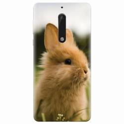 Husa silicon pentru Nokia 5 Cute Rabbit In Grass 
