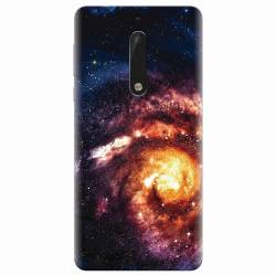 Husa silicon pentru Nokia 5 Spiral Galaxy Illustration 