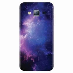 Husa silicon pentru Samsung Galaxy J3 2016 Purple Space Nebula 