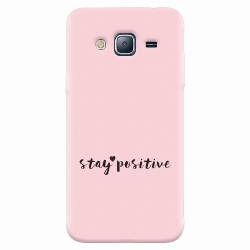 Husa silicon pentru Samsung Galaxy J3 2016 Stay Positive 