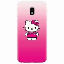 Husa silicon pentru Samsung Galaxy J3 2017 Cute Pink Catty 