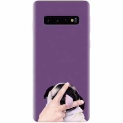 Husa silicon pentru Samsung Galaxy S10 Cute Dog 2