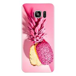 Husa silicon pentru Samsung Galaxy S7 Edge Pink Pineapple 