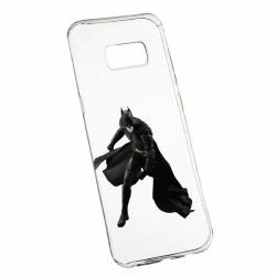 Husa Silicon Transparent Slim Batman 132 Samsung Galaxy S8 