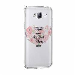 Husa Silicon Transparent Slim Best Mom Ever Samsung Galaxy J3 2016 