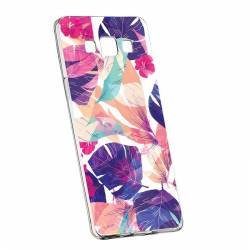 Husa Silicon Transparent Slim Flori Tropicale Samsung Galaxy J3 2016 