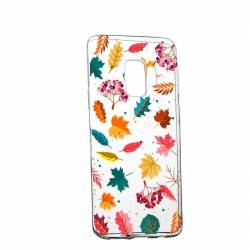 Husa Silicon Transparent Slim Frunze 99 Samsung Galaxy J4 2018 