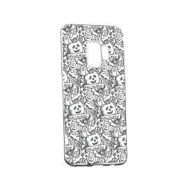Husa Silicon Transparent Slim Halloween 122 Samsung Galaxy J4 2018 