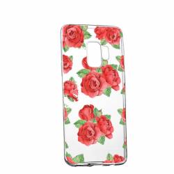 Husa Silicon Transparent Slim Rose 97 Samsung Galaxy J4 2018 