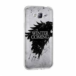Husa Silicon Transparent Slim Winter Is Coming Samsung Galaxy J3 2016 