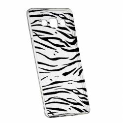 Husa Silicon Transparent Slim Zebra 134 Samsung Galaxy J3 2016 