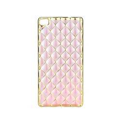 Husa spate protectie LUXURY pentru HUAWEY P9. Roz-Auriu 
