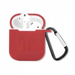Husa suport casti high quality pentru Apple AirPods Bibilel Rosu BBL412 