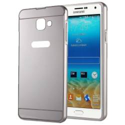 Husa tip carcasa si bumper ELECTROPLATING SHELL pentru SAMSUNG GALAXY A5 2016 A510. Argintiu 