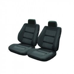 Huse scaune auto Skoda Fabia Premium Lux Material Textil 11 piese Negru + Cadou suport magnetic telefon SI-005 + Cadou Odorizant Masina 