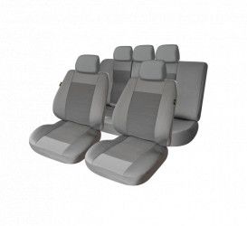Huse scaune auto Universale Editia Lux Material Textil 11 piese Gri-UMB3 + Cadou suport magnetic telefon SI-005 + Cadou Odorizant Masina 