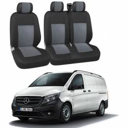 Huse Scaune Mercedes VitoViano 2017-2019 3 locuri Confort Line Premium Airbag 