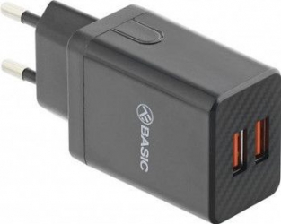 Incarcator retea Tellur Basic HC204 2xUSB 2.4A Negru