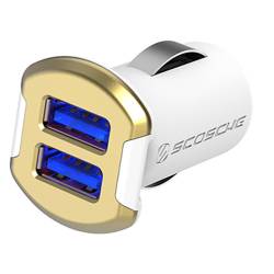 Incarcator auto Dual 12 W iluminat reVOLT dual - Auriu 