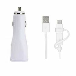 Incarcator auto Samsung Fast Charge + cablu usb - Type C pentru Samsung S8 S8 +S9 S9+ 2.0 A Alb