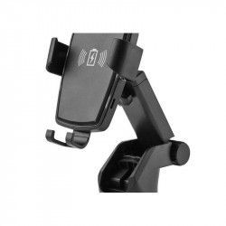 Incarcator auto wireless Qi Edman K81 incarcare rapida negru + Casti telefon Cadou 