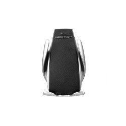 Incarcator auto wireless universal cu senzor incarcare rapida Qi negru Gonga + Casti telefon Cadou 