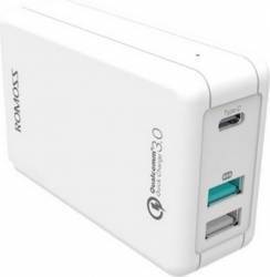 Incarcator De Retea Universal Romoss Power Cube Alb 