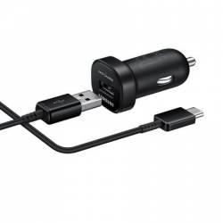 Incarcator priza auto original Samsung fast charge 1xUSB cu cablu de date inclus Type-C Samsung original negru BBL371