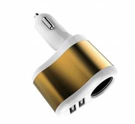 Incarcatorpriza auto dual 2xUSB priza auto auriu BBL010 
