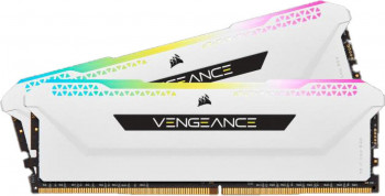 Kit Memorie Corsair Vengeance RGB Pro SL 16GB 2x8GB DDR4 3600MHz CL18 1.35V Alb cmh16gx4m2d3600c18w 