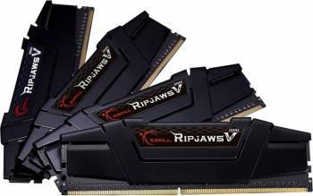 Kit Memorie G.Skill Ripjaws V Black 64GB 4x16GB DDR4 3200MHz CL16 Quad Channel 