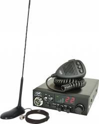 Kit Statie radio CB PNI Escort HP 8024 AS cu Antena CB PNI Extra 45 